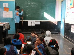 TEACHING by VOLUNTEERS in the GOVERNMENT PRIMARY AND MIDDLE SCHOOL BHATAGAON AND MATHPURENA