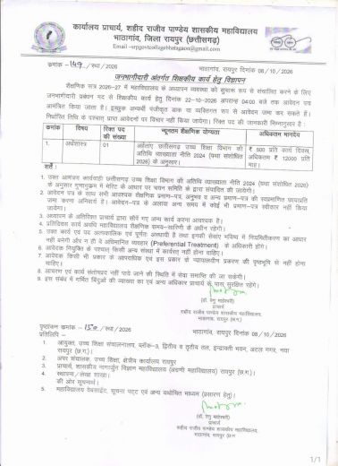 ECONOMICS Janbhagidaari Vacancy 